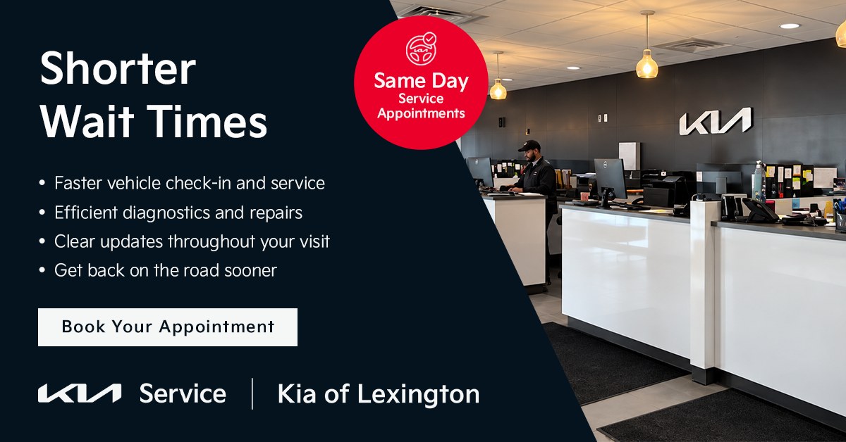 Shorter Wait Times at Kia of Lexington Service, same day service appointments